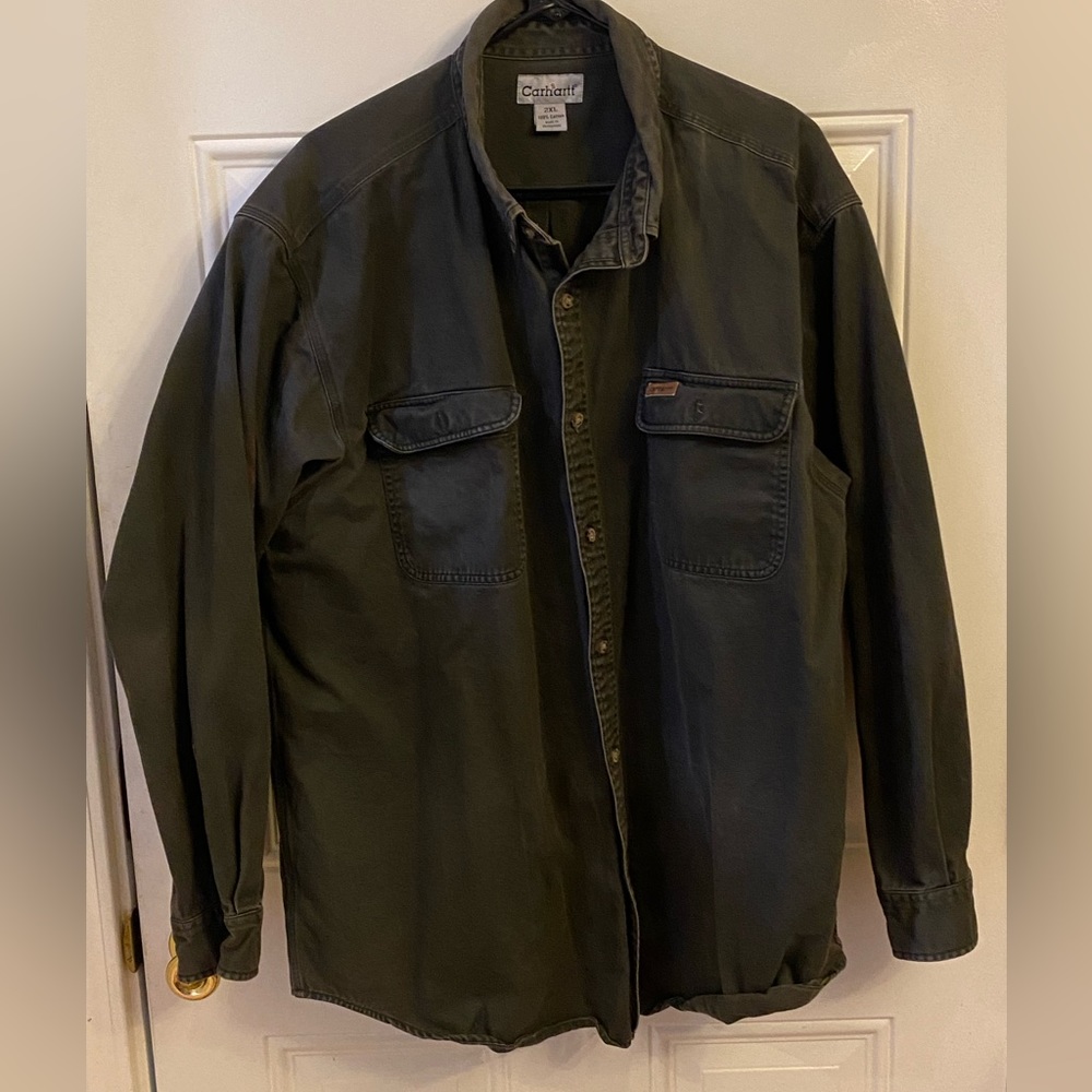 Carhart lightweight jacket button up. 2XL